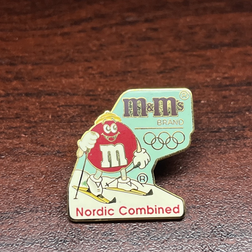 Olympic Winter Games 1992 Albertville M&M's Nordic Combined Event Lapel Pin